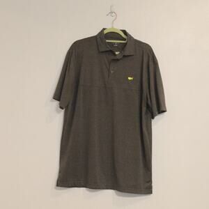 Masters Tech Gray Short Sleeve Polo Sz M